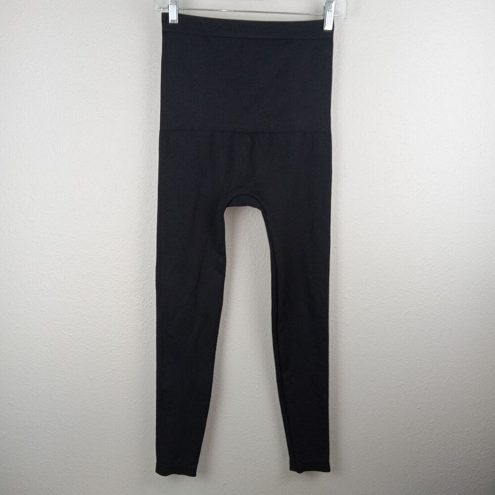 SPANX Look at Me Now High-Waisted Leggings Black Size Large Yoga Gym Running